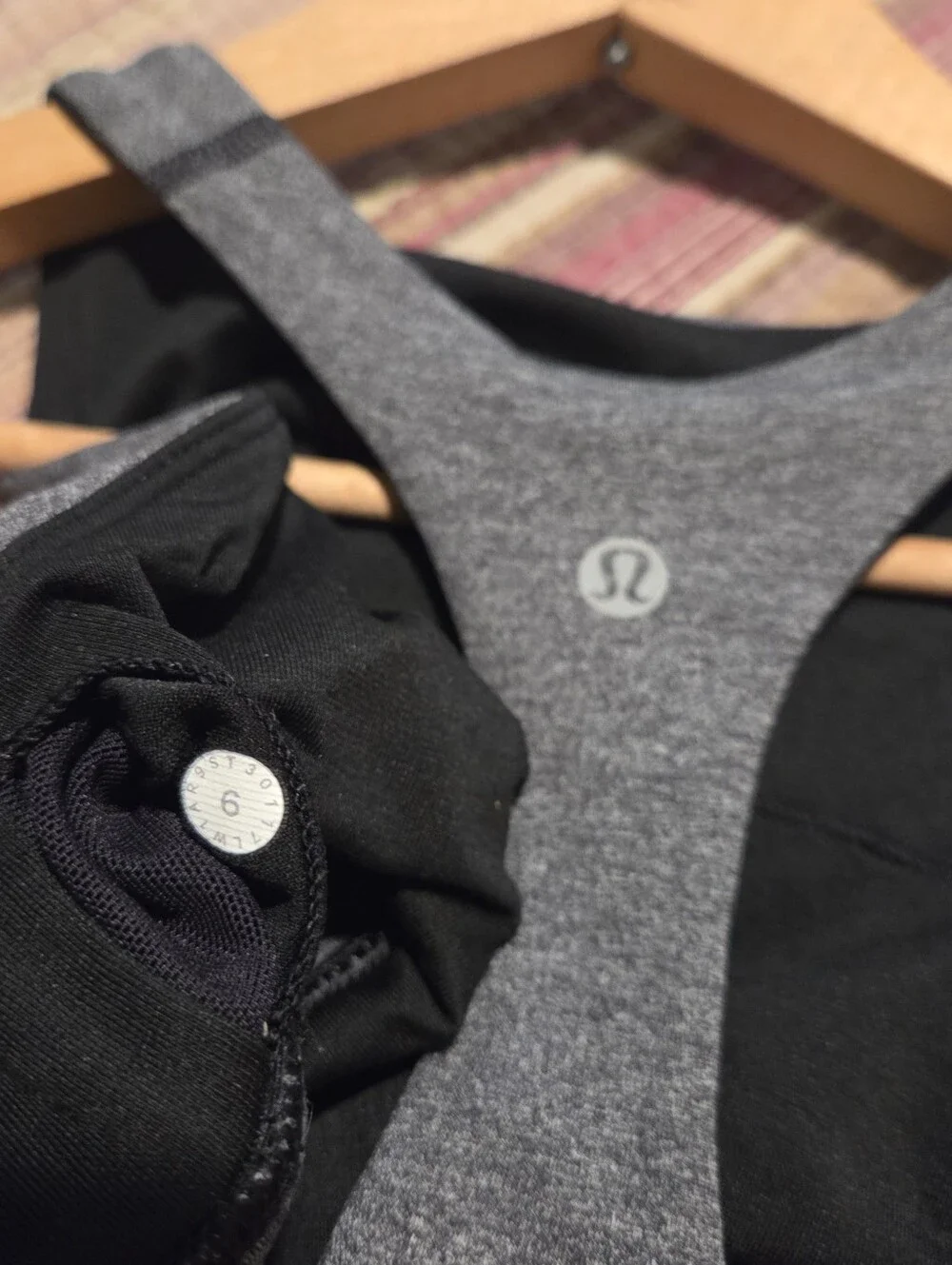 Lululemon Athletica Racerback Tank Top Dark Heather Gray Women's Size 6